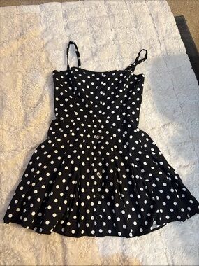 Reformation Black & White Polka Dot Sundress